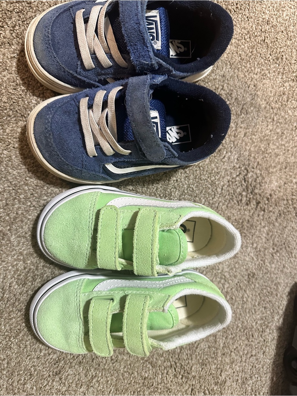 Vans toddler Sneakers - Navy and Light Green (LOT of 2) Size 7